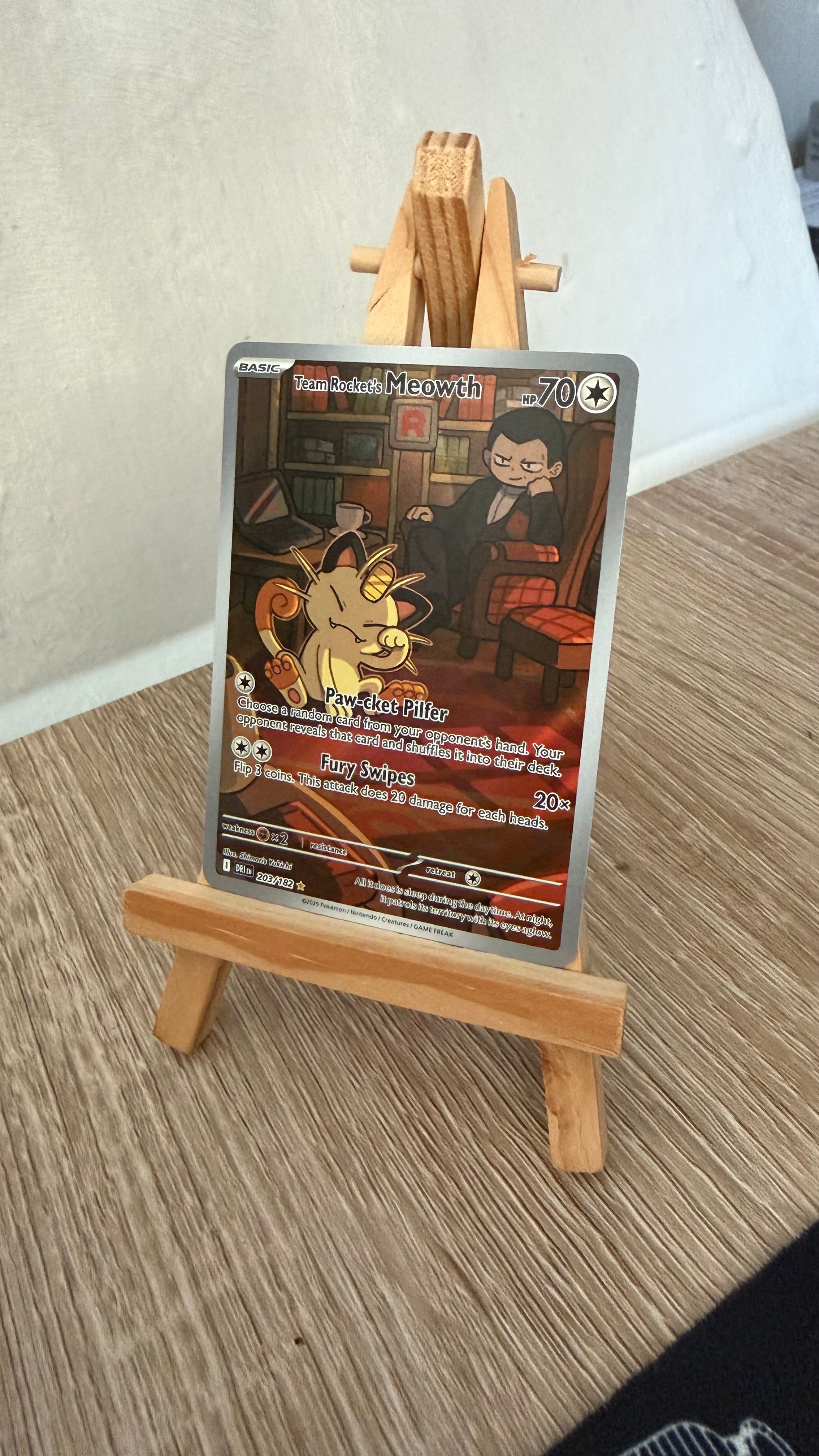 Team Rocket's Meowth - 203/182 - Destined Rivals