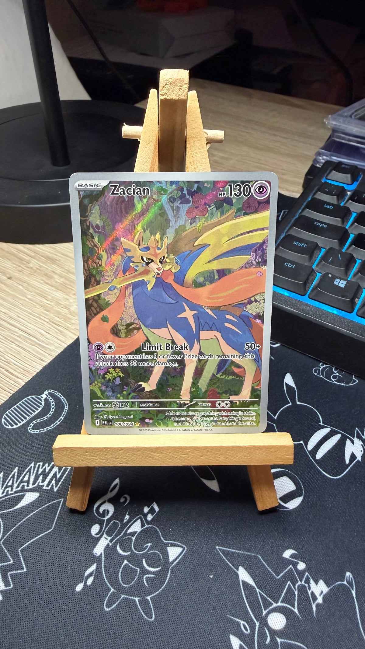 Zacian - 100/094 - Illustration Rare - Phantasmal Flames