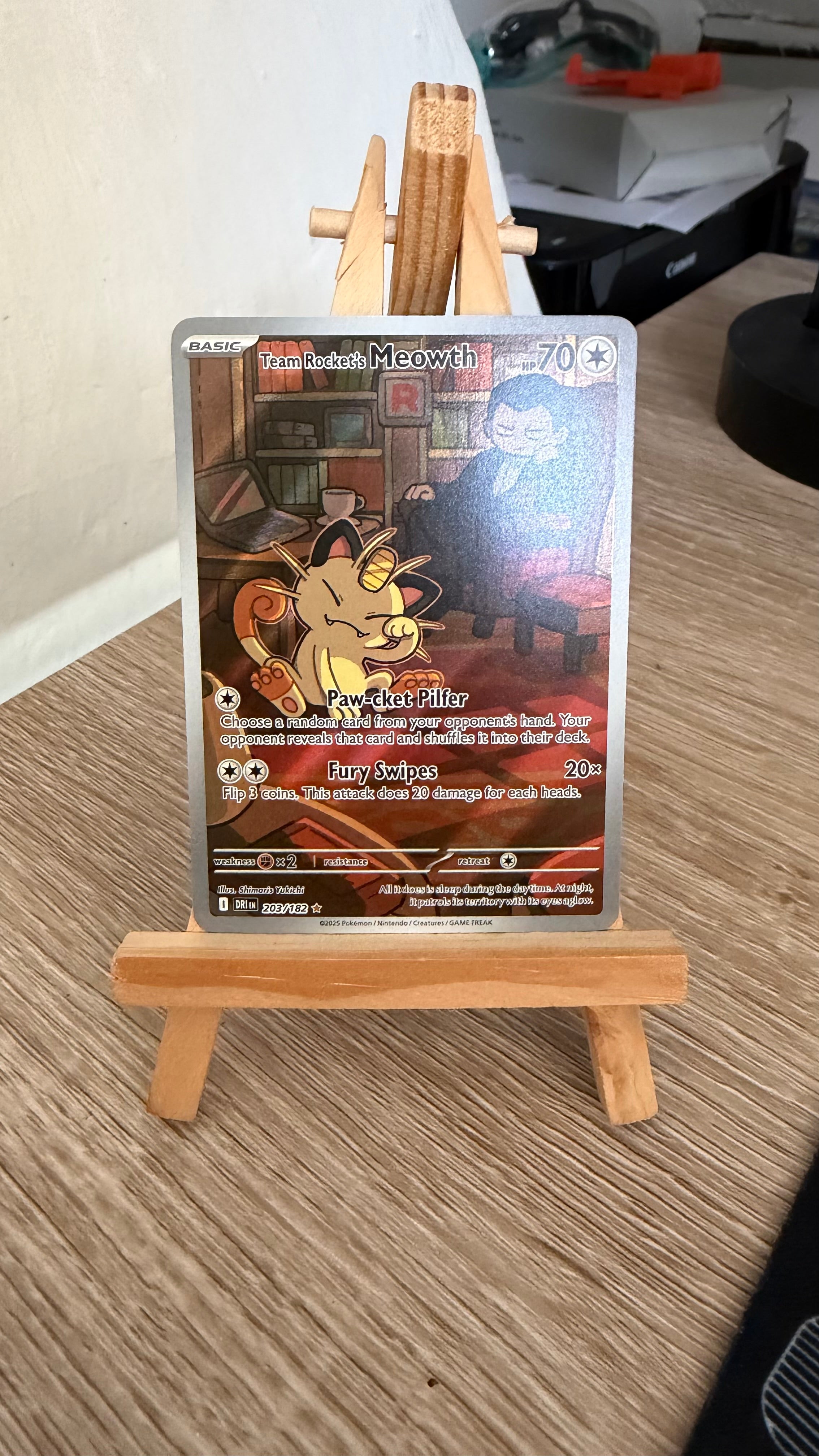 Team Rocket's Meowth - 203/182 - Destined Rivals